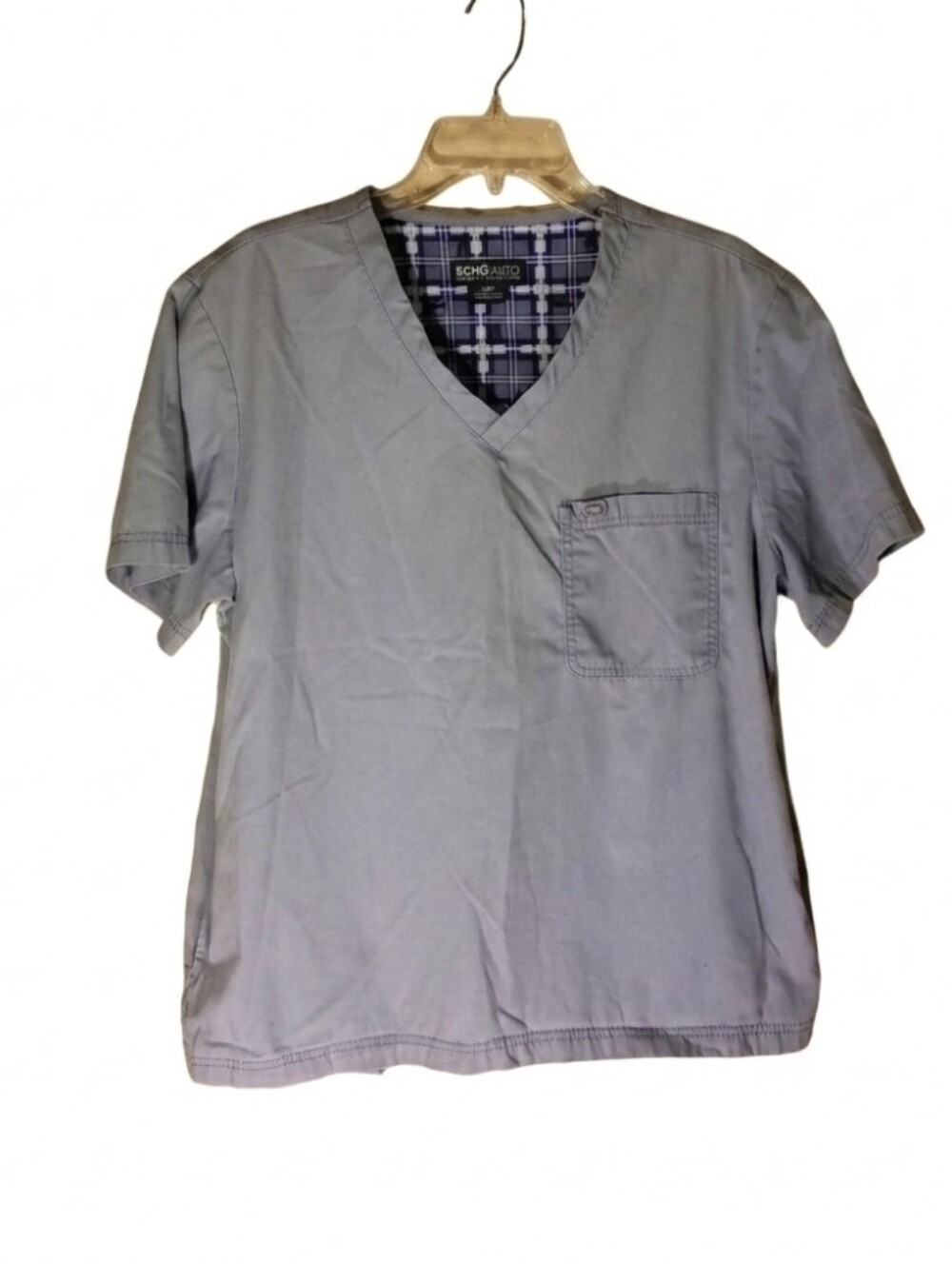 Ecko Unltd light blue scrub top